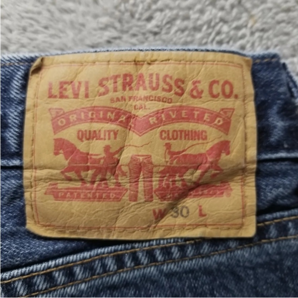 Levi’s 501 Custom Patchwork Button Fly Denim - image 2